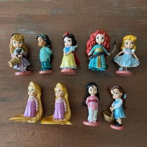 Disney Princess Made in Vietnam Miniatures Lot of 09